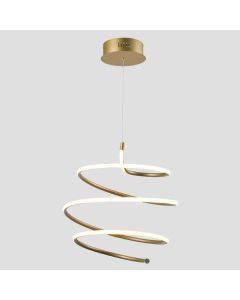 ARTE ILLUMINA SATURN ΦΩΤΙΣΤΙΚΟ ΚΡΕΜΑΣΤΟ ΣΤΡΟΓΓΥΛΟ LED 60W Φ430X1200 ΧΡΥΣΟ Eurolamp 144-15011