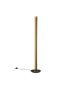 Texel Μοντέρνο LED Φωτιστικό Δαπέδου Υ142.5xΜ25εκ. με Θερμό Λευκό Φως σε Μαύρο Χρώμα Trio Lighting 474410179