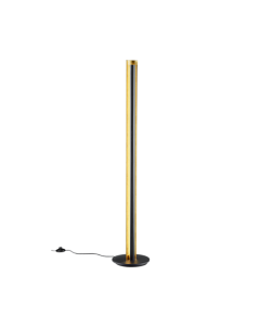 Φωτιστικό Δαπέδου Μαύρο-Χρυσό 25xH142,5cm Led 15w 3000K 1450lm Switch Dimmer Trio Lighting Texel 474410179