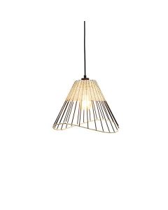 ΦΩΤΙΣΤΙΚΟ ΚΡΕΜΑΣΤΟ ΜΟΝΟΦΩΤΟ Ε27 MAX 40W D36XH28CM RATTAN ARTE ILLUMINA KAI Eurolamp 144-33010
