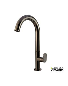 Μπαταρία Νιπτήρα Ψηλή με βαλβίδα Clic Clac Armando Vicario Slim Black Chrome 500041-405