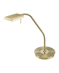 Φωτιστικό Γραφείου Brass Matt Led 12w 3000K 1100lm Trio Lighting Bergamo 520910108