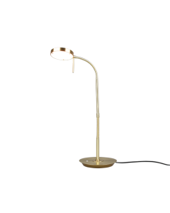 Monza Φωτιστικό Γραφείου LED με Εύκαμπτο Βραχίονα σε Χρυσό Χρώμα Trio Lighting 523310108