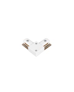 InLight Σύνδεσμος L Λευκός Μονοφασικής Ράγας TC1-029-WH