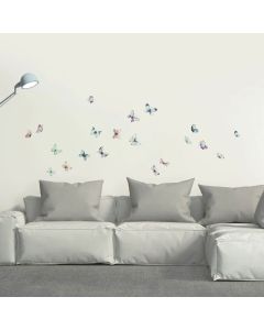 Watercolour Butterflies αυτοκόλλητα τοίχου βινυλίου M Ango 54117
