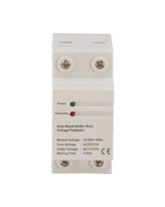 ΕΠΙΤΗΡΗΤΗΣ ΤΑΣΗΣ ΜΟΝΟΦΑΣΙΚΟΣ 40Α 2P 175-275V Eurolamp 500-22500