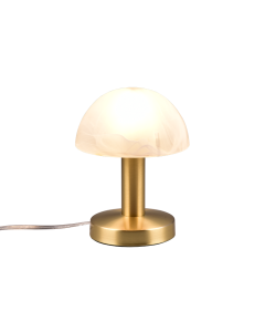 Fynn II Πορτατίφ με Λευκό Καπέλο και Χρυσή Βάση Trio Lighting 599100108