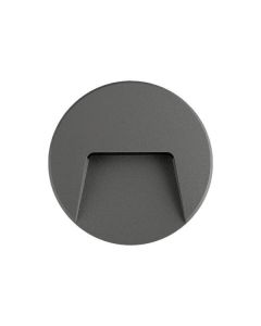 ΦΩΤΙΣΤΙΚΟ ΤΟΙΧΟΥ SLIM LED 3W IP65 230V 4000K Φ135mm ΓΡΑΦΙΤΗΣ PRO ARTE ILLUMINA Eurolamp 145-52095