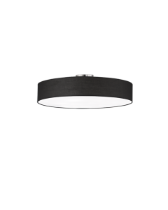 Πλαφονιέρα Οροφής Υφασμάτινη Μαύρη 65xH17cm 5xE27 Trio Lighting Hotel 603900502