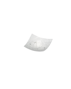 Spirelli Μοντέρνα Γυάλινη Πλαφονιέρα Οροφής με Ντουί E27 σε Λευκό χρώμα 30cm Trio Lighting 604400101