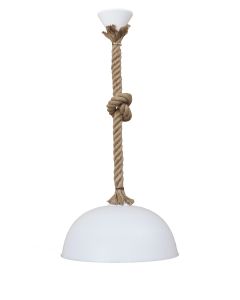 Κρεμαστό φωτιστικό SFERA/30 1L ROPE UT-WHITE Heronia 31-1056