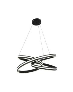 Κρεμαστό Φωτιστικό Μαύρο 60cm LED 70W 850lm 3CCT Inlight 6105-Black