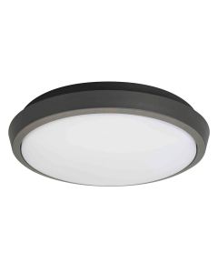 Πλαφονιέρα IP54 D220xH55mm Led 10w 100lm Dark Grey Viokef Tibuok 4197600