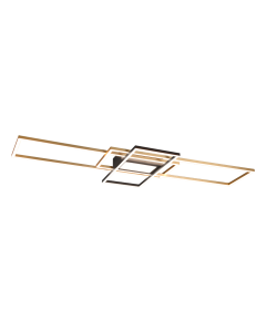Μεταλλική Πλαφονιέρα Οροφής με Ενσωματωμένο LED σε Χρυσό χρώμα Trio Lighting 620010408