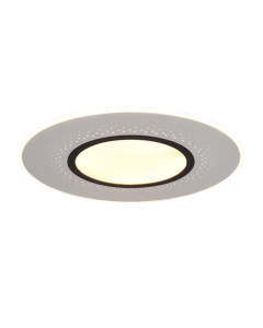 Verus Μοντέρνα Μεταλλική Πλαφονιέρα Οροφής με Ενσωματωμένο LED σε Ασημί χρώμα 70cm Trio Lighting 626919307