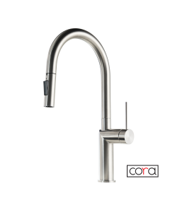 Μπαταρία Κουζίνας Συρόμενο Ντους Shower-Spray Cora Griffon Inox 316L 63630-111