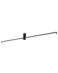 Φωτιστικό Οροφής Led 24w 3000K 1568,9lm L1205xH116mm Sand Black Longo Viokef 4279300