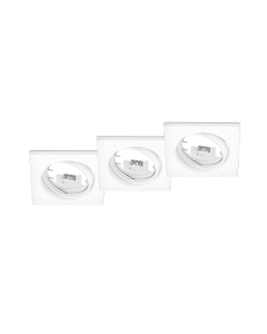 Φωτιστικό Σποτ Χωνευτό Λευκό Ματ 3τμχ. 3xGU10 Trio Lighting Jura 650000331