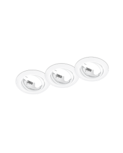 Φωτιστικό  Χωνευτό Τρίφωτο 3xGU10 Metal White Mat Trio Lighting Jura 650100331
