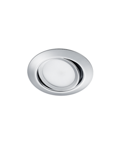 Rila Στρογγυλό Μεταλλικό Χωνευτό Σποτ με Ενσωματωμένο LED και Θερμό Λευκό Φως σε Ασημί χρώμα 3x3cm Trio Lighting 650310106
