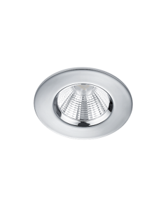 Zagros Στρογγυλό Μεταλλικό Χωνευτό Σποτ με Ενσωματωμένο LED και Θερμό Λευκό Φως σε Ασημί χρώμα 5x5cm Trio Lighting 650710106