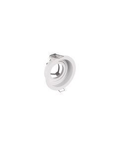 Kenai Στρογγυλό Μεταλλικό Χωνευτό Σποτ με Ντουί GU10 Κινούμενο σε Λευκό χρώμα Trio Lighting 651500131