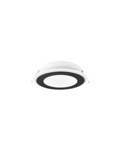 Φωτιστικό Σποτ Μαύρο Ματ Χωνευτό 14xH3cm LED 10w 3000K 1040lm Trio Lighting Aura 652410132