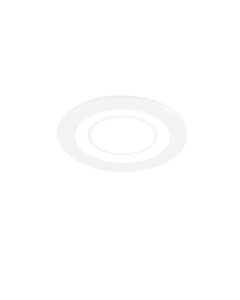 Core Στρογγυλό Πλαστικό Χωνευτό Σποτ με Ενσωματωμένο LED και Θερμό Λευκό Φως σε Λευκό χρώμα Trio Lighting 652510131