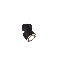 Σποτ Μονόφωτο Μαύρο Ματ 8xH10cm Led 5w 3000K 450lm Trio Lighting Taurus 652910132