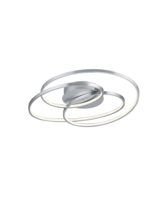 Πλαφονιέρα Οροφής Μεταλλική Νίκελ Ματ L60xH13cm LED 38,50w 3000K 5000lm Trio Lighting Gale 673916007