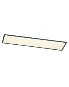 Phoenix Μοντέρνα Μεταλλική Πλαφονιέρα Οροφής με Ενσωματωμένο LED σε Μαύρο χρώμα 120cm Trio Lighting 674011232