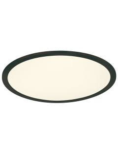 Phoenix Μοντέρνα Μεταλλική Πλαφονιέρα Οροφής με Ενσωματωμένο LED σε Μαύρο χρώμα 45cm Trio Lighting 674094532