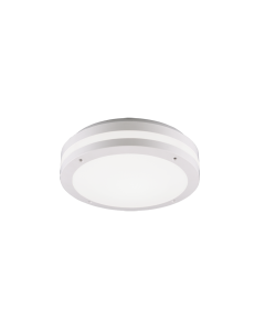 Piave Μοντέρνα Μεταλλική Πλαφονιέρα Οροφής με Ενσωματωμένο LED σε Λευκό χρώμα 30cm Ματ Trio Lighting 676960131