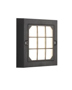 ΦΩΤΙΣΤΙΚΟ ΤΟΙΧΟΥ LED 6W 135X135X32 3CCT IP65 ΜΑΥΡΟ"SENARIO" ARTE ILLUMINA Eurolamp 145-52121