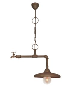 HL-520-1 PIPES BROWN RUSTY PENDANT 1Φ HOMELIGHTING 77-2322