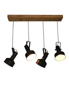 HL-243S-4P FARCOM BLACK PENDANT HOMELIGHTING 77-3050