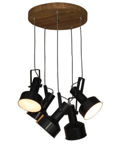 HL-243S-5P FARCOM BLACK PENDANT HOMELIGHTING 77-3051