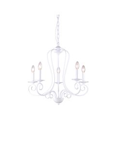 C114-5 LARO PENDANT LAMP WHITE 1Z1 HOMELIGHTING 77-3658