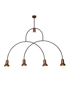 HL-3523-5 CHRISTOPHER OLD BRONZE & WHITE PENDANT HOMELIGHTING 77-3790