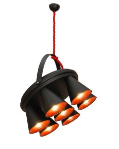 HL-3578-1A BRANDON BLACK & MAT COPPER PENDANT HOMELIGHTING 77-3996