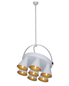 HL-3578-1A BRANDON WHITE & MAT GOLD PENDANT HOMELIGHTING 77-3998