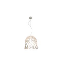 HL-3586-1PΜ LEWIS WHITE MAT PENDANT HOMELIGHTING 77-4012