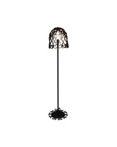 HL-3586-1F LEWIS RELIEF WHITE FLOOR LAMP HOMELIGHTING 77-4028