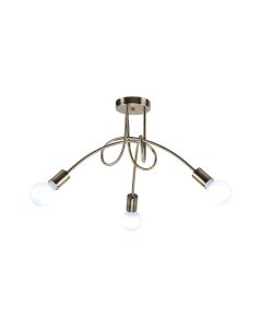 KQ 2627/3 QUIRKY ANTIQUE BRONZE CEILING LAMP Z3 HOMELIGHTING 77-8089