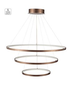 Φωτιστικό Κρεμαστό Καφετί 80xH100cm Led 131w 3000K Homelighting Morelli 77-8131