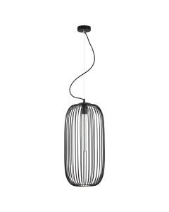SE21-BL-30 MED BLACK METAL GRID PENDANT E4 HOMELIGHTING 77-8230
