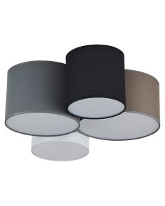 SE21-WGBB-90 COZY WHITE,GREY,BROWN & BLACK SHADES Γ1 HOMELIGHTING 77-8233