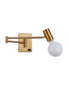 SE21-GM-52 ADEPT GOLD MATT WALL LAMP B3 HOMELIGHTING 77-8279