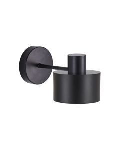 SE21-BL-16-MS1 ADEPT BLACK WALL LAMP BLACK METAL SHADE+ HOMELIGHTING 77-8316