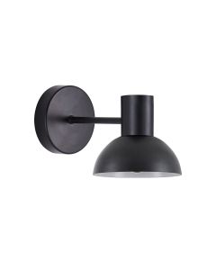 SE21-BL-16-MS3 ADEPT BLACK WALL LAMP BLACK METAL SHADE+ HOMELIGHTING 77-8318